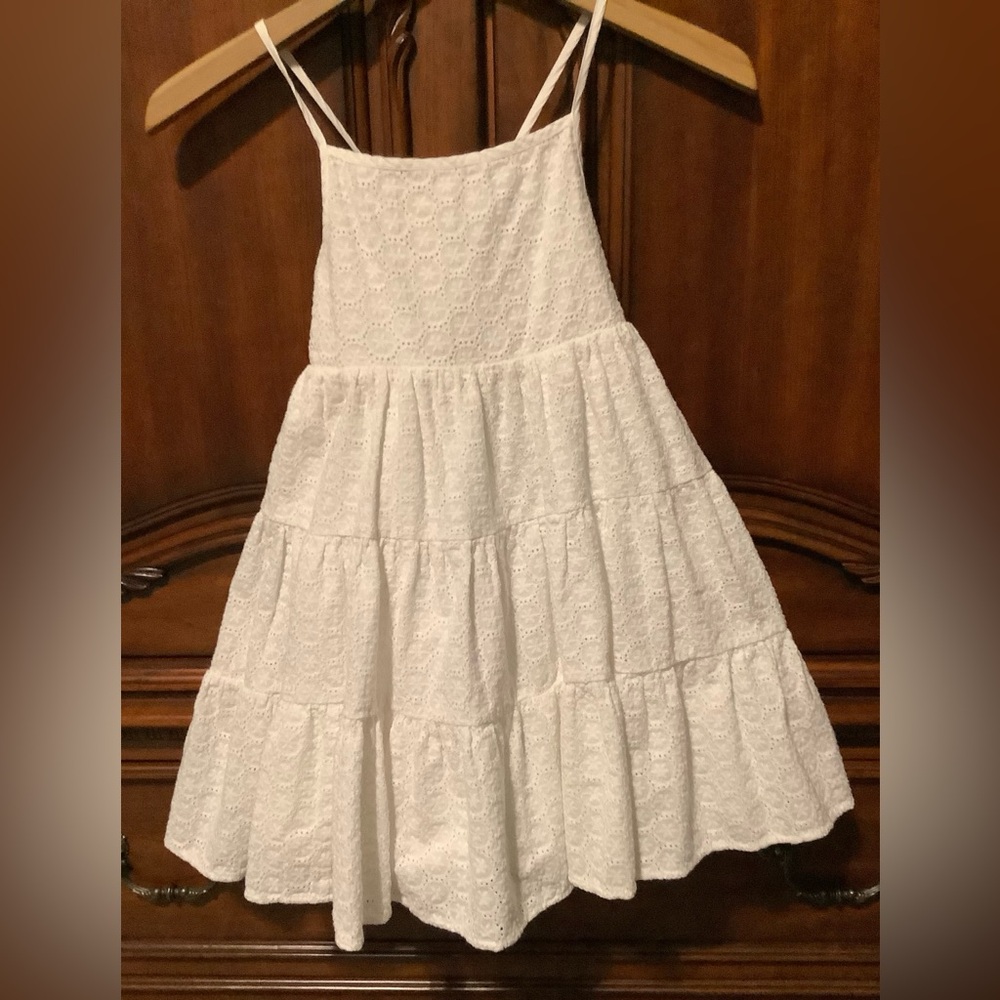 Joie White Tiered Kids Casual Dress